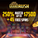 Grand Rush Casino | 250% to $7,500 + 45 Free Spins | Gambling City Network
