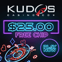 Kudos Casino | $25 Free Chip | Gambling City Network