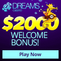 Dreams Casino on Gambling City - $2,000 Welcome Bonus
