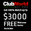 Club World Casino | $3000 Welcome Bonus | Gambling City